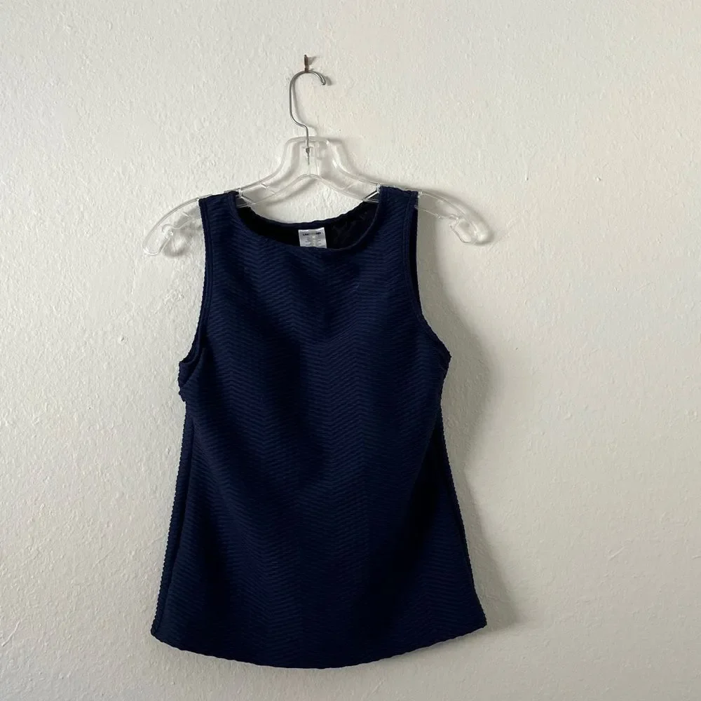 Blue Lands' End Bathing Suit Swimsuit Top